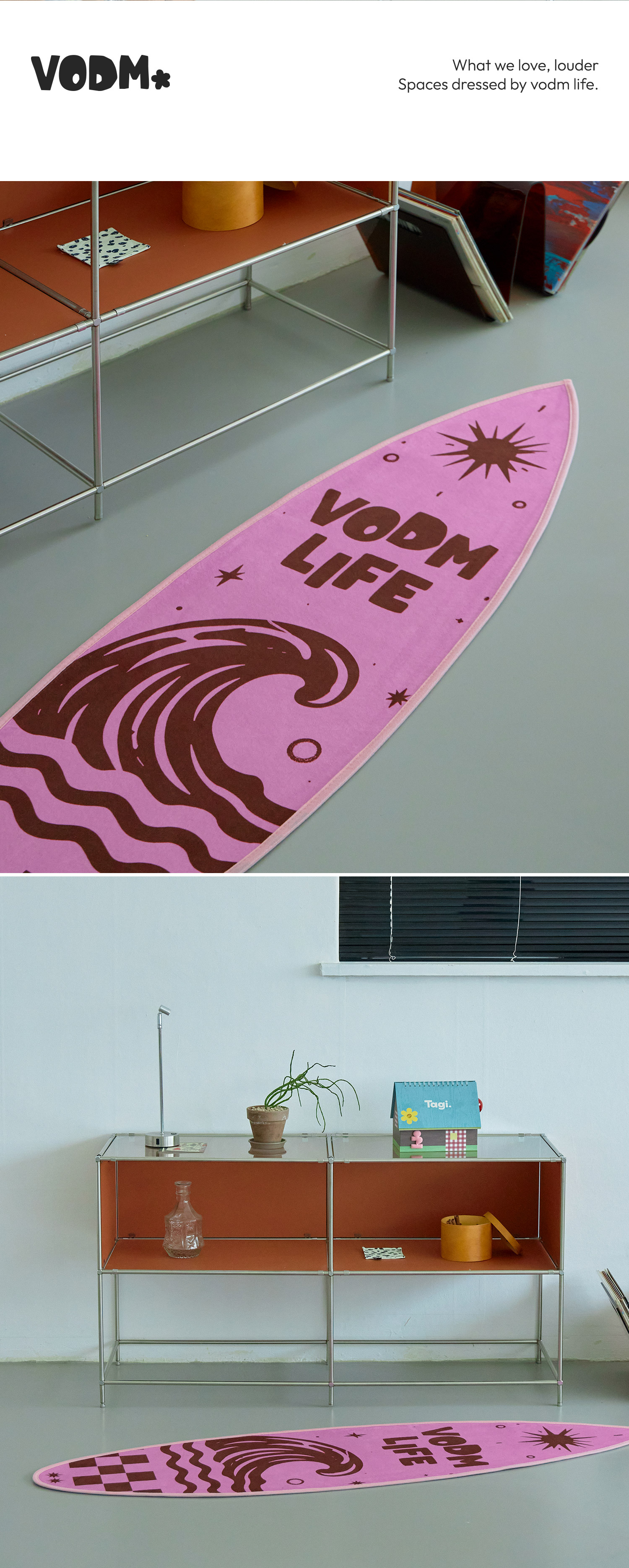 Going Off Pink ; Surf Rug