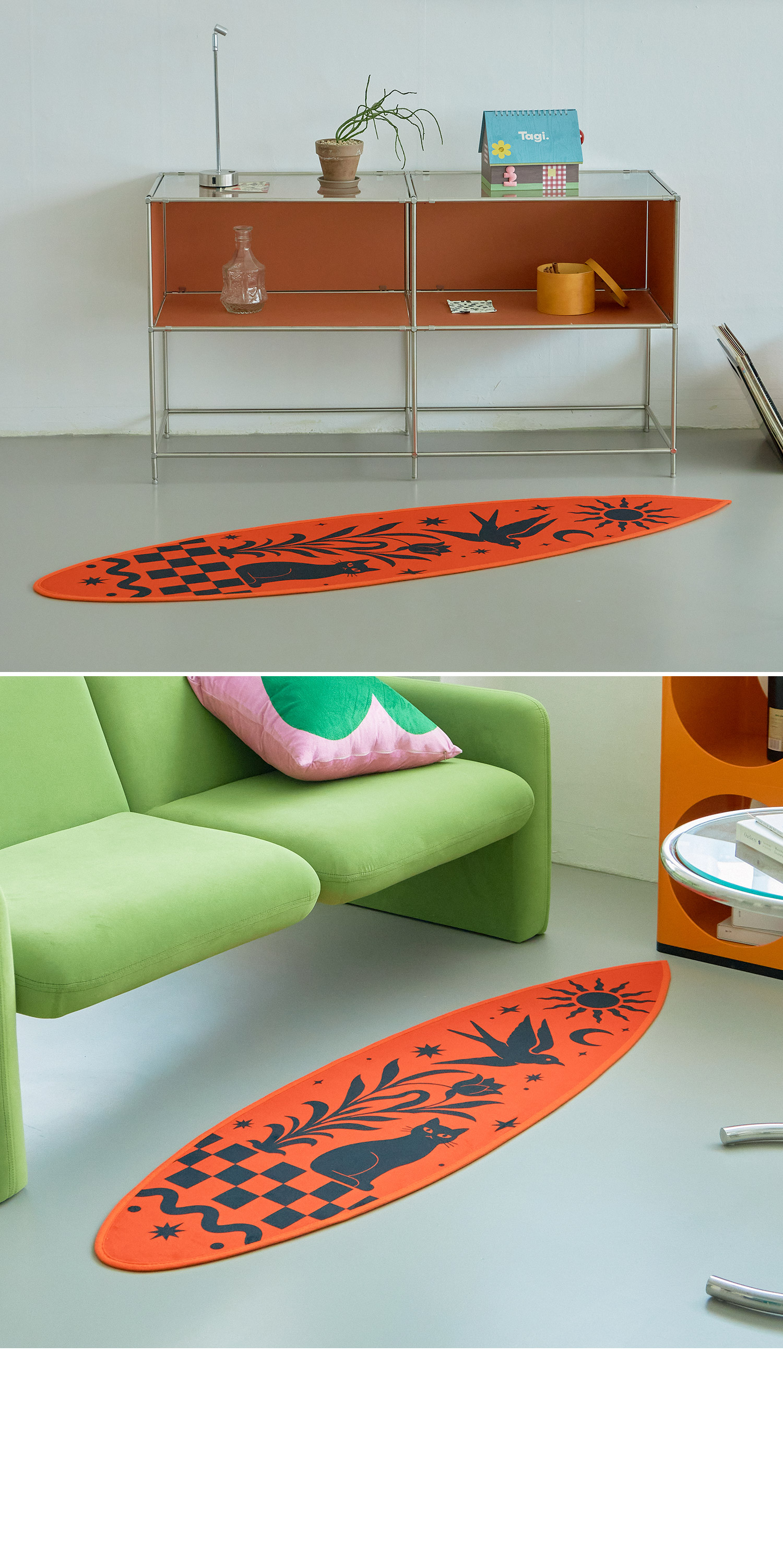 Peaceful Day ; Surf Rug
