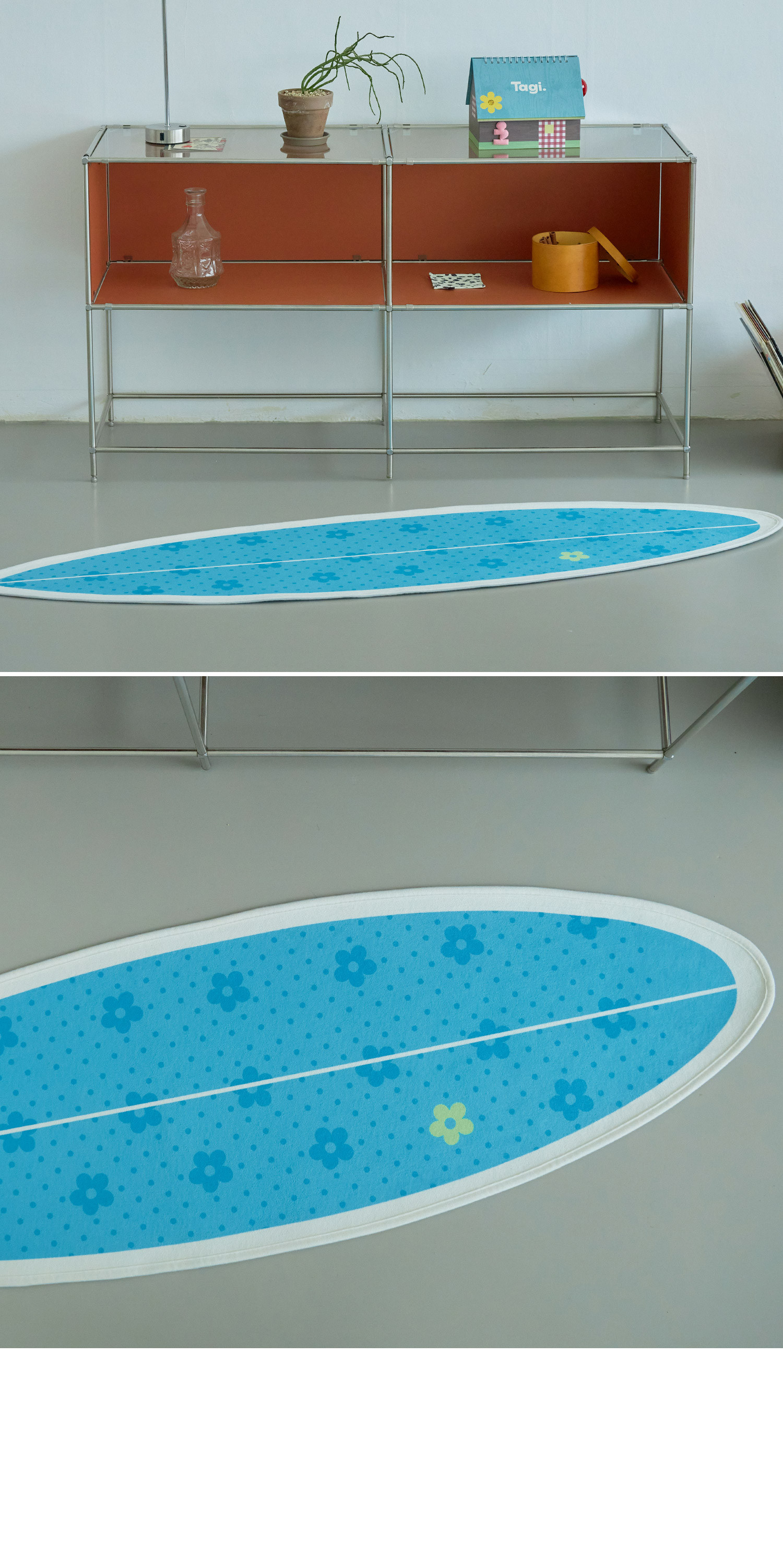 Polka Flower ; Surf Rug